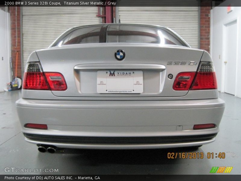 Titanium Silver Metallic / Grey 2000 BMW 3 Series 328i Coupe