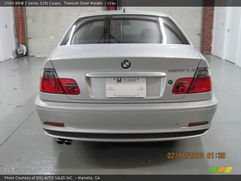 Titanium Silver Metallic / Grey 2000 BMW 3 Series 328i Coupe