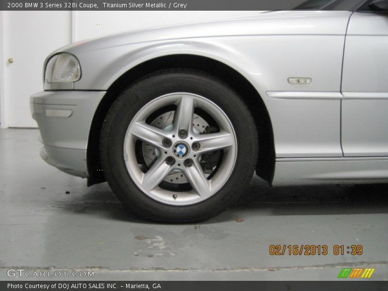 Titanium Silver Metallic / Grey 2000 BMW 3 Series 328i Coupe