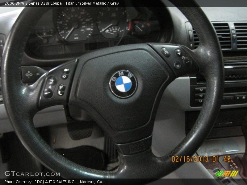 Titanium Silver Metallic / Grey 2000 BMW 3 Series 328i Coupe