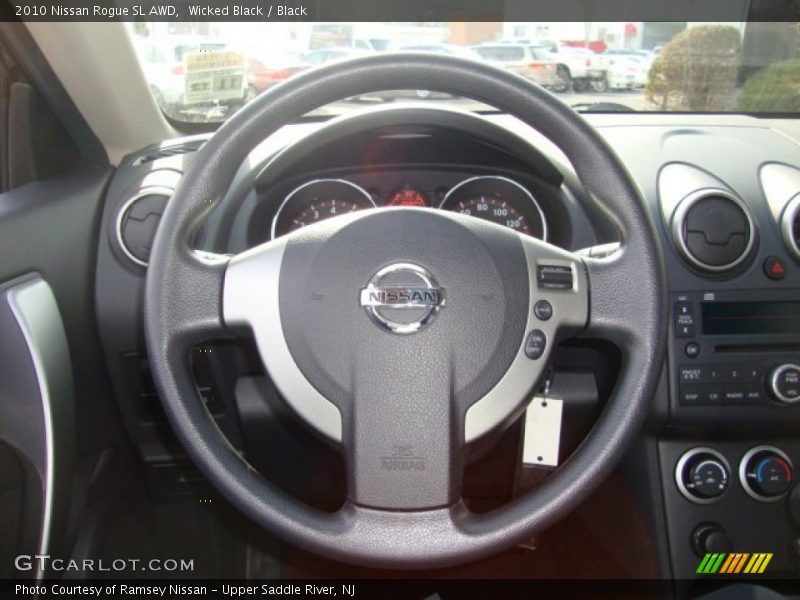 Wicked Black / Black 2010 Nissan Rogue SL AWD