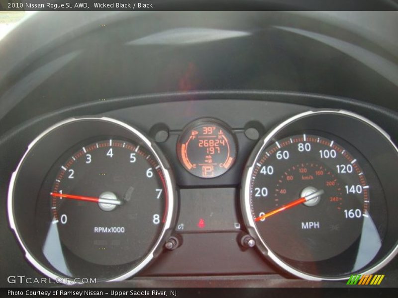 Wicked Black / Black 2010 Nissan Rogue SL AWD