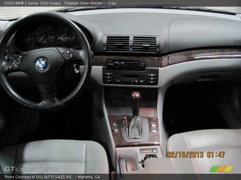 Titanium Silver Metallic / Grey 2000 BMW 3 Series 328i Coupe