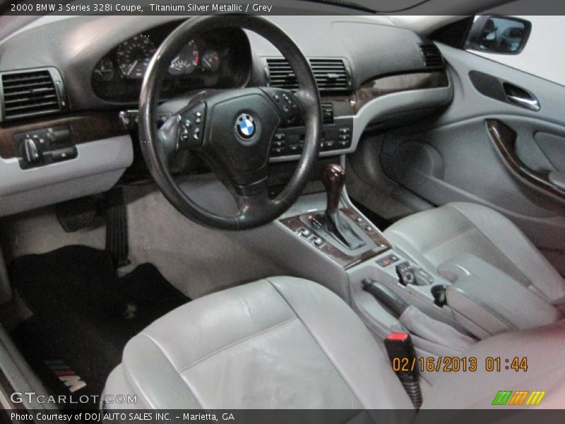 Grey Interior - 2000 3 Series 328i Coupe 