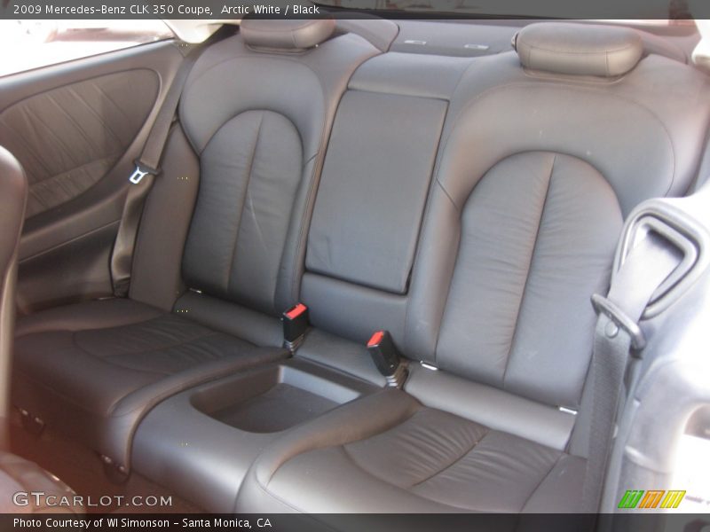 Arctic White / Black 2009 Mercedes-Benz CLK 350 Coupe
