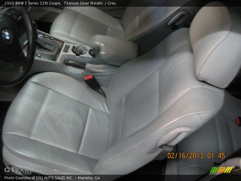 Titanium Silver Metallic / Grey 2000 BMW 3 Series 328i Coupe