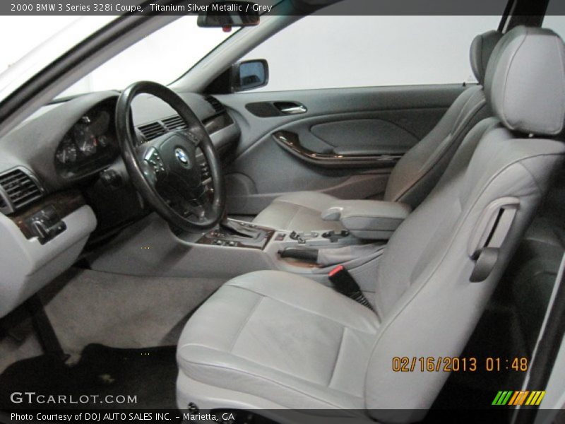 Titanium Silver Metallic / Grey 2000 BMW 3 Series 328i Coupe