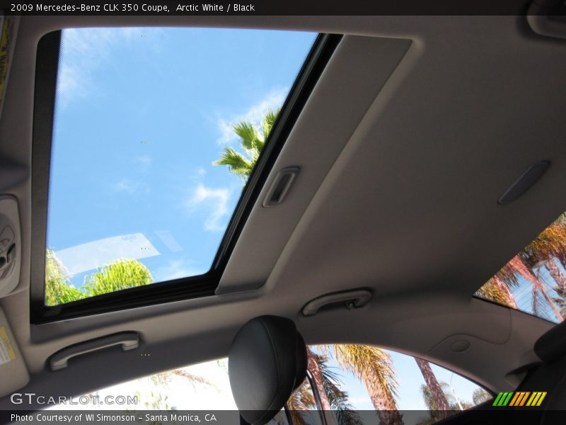 Arctic White / Black 2009 Mercedes-Benz CLK 350 Coupe