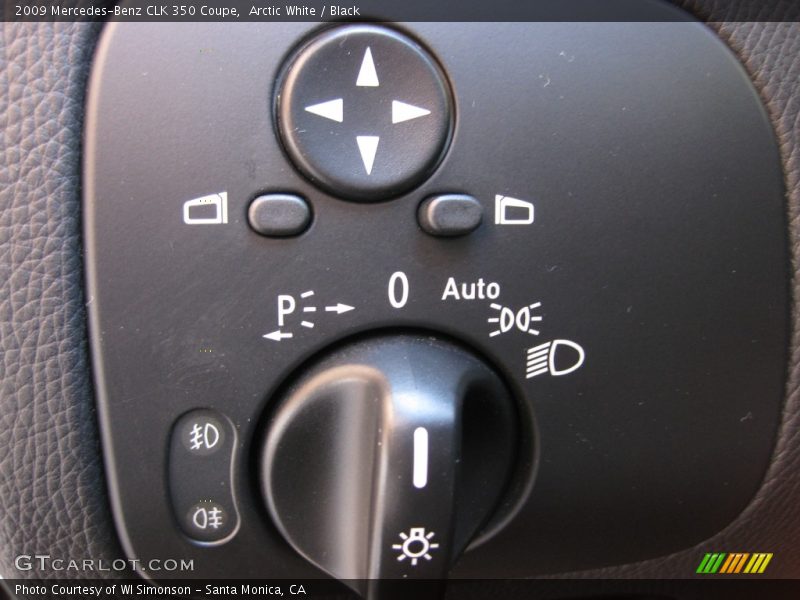 Arctic White / Black 2009 Mercedes-Benz CLK 350 Coupe