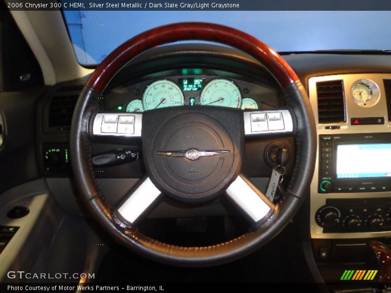 Silver Steel Metallic / Dark Slate Gray/Light Graystone 2006 Chrysler 300 C HEMI