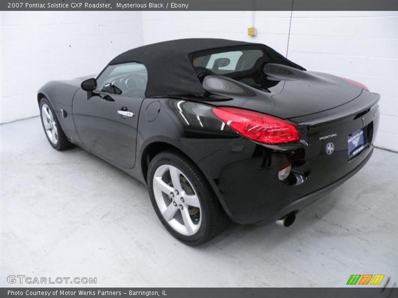 Mysterious Black / Ebony 2007 Pontiac Solstice GXP Roadster