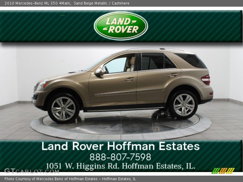 Sand Beige Metallic / Cashmere 2010 Mercedes-Benz ML 350 4Matic