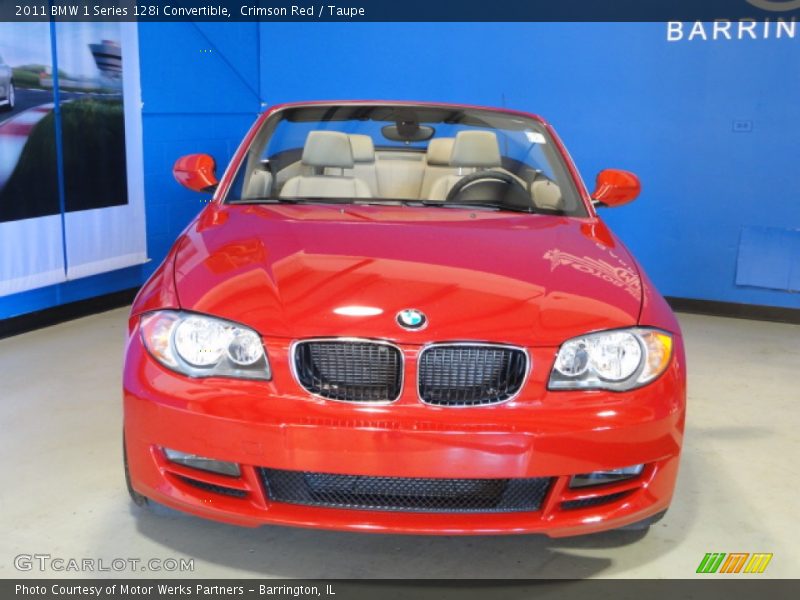 Crimson Red / Taupe 2011 BMW 1 Series 128i Convertible