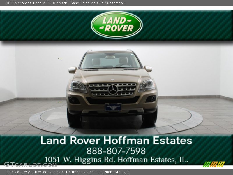Sand Beige Metallic / Cashmere 2010 Mercedes-Benz ML 350 4Matic