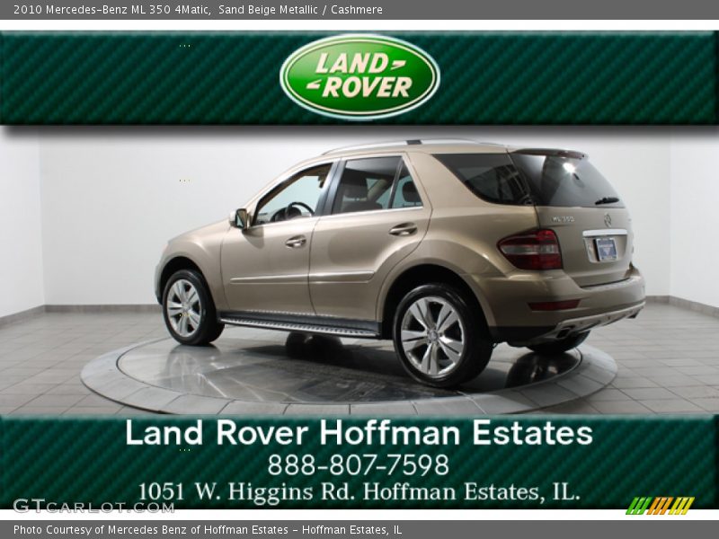 Sand Beige Metallic / Cashmere 2010 Mercedes-Benz ML 350 4Matic
