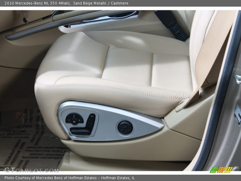 Front Seat of 2010 ML 350 4Matic