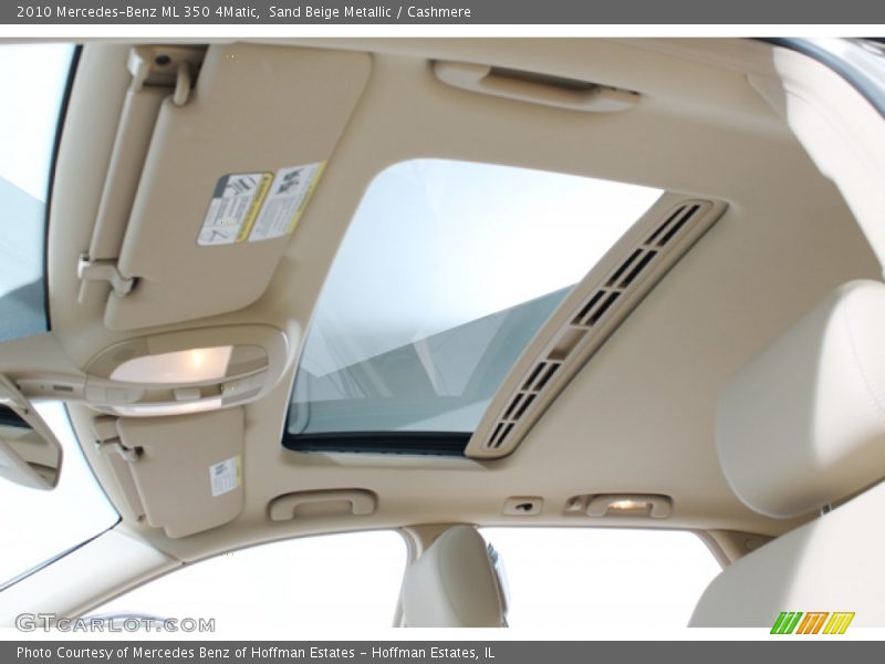 Sunroof of 2010 ML 350 4Matic
