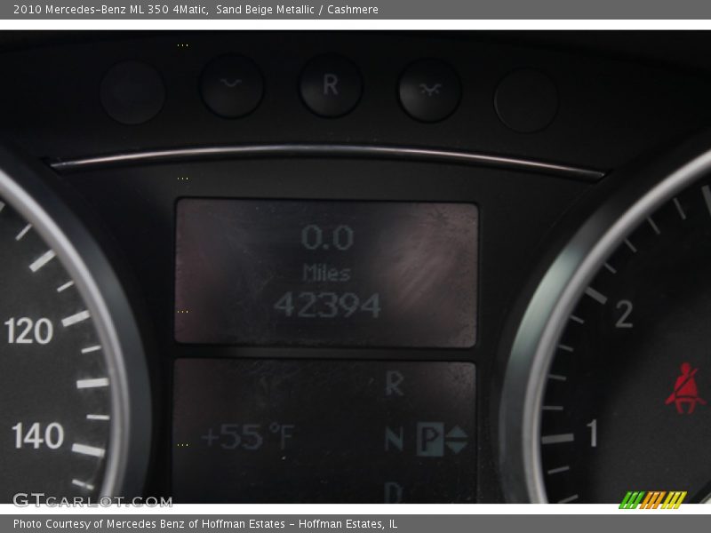 Sand Beige Metallic / Cashmere 2010 Mercedes-Benz ML 350 4Matic