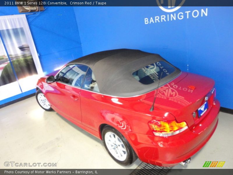 Crimson Red / Taupe 2011 BMW 1 Series 128i Convertible