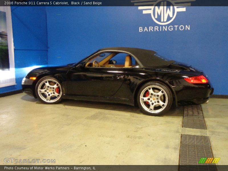 Black / Sand Beige 2008 Porsche 911 Carrera S Cabriolet