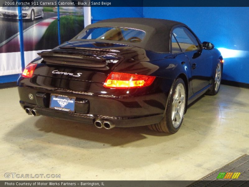 Black / Sand Beige 2008 Porsche 911 Carrera S Cabriolet
