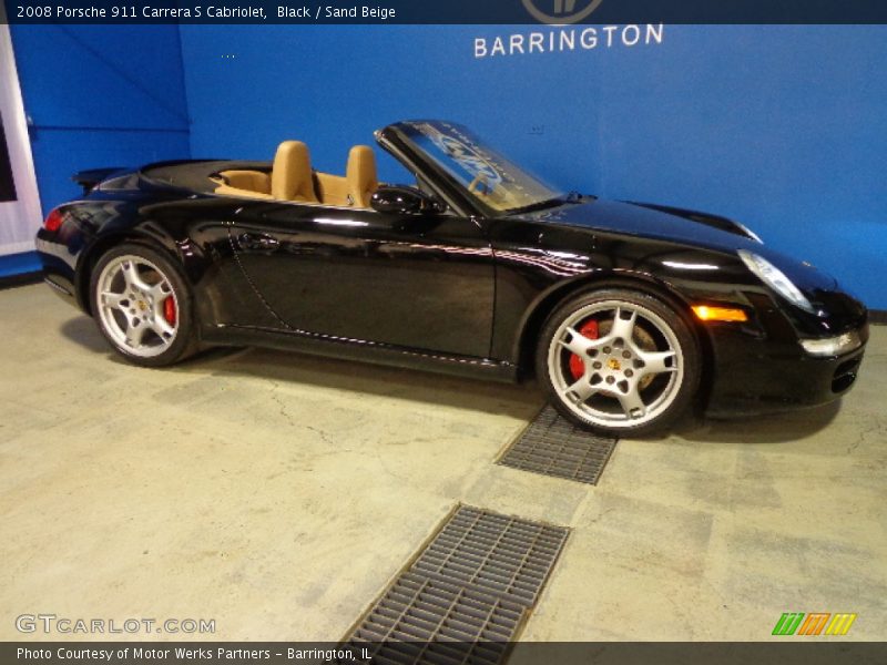 Black / Sand Beige 2008 Porsche 911 Carrera S Cabriolet