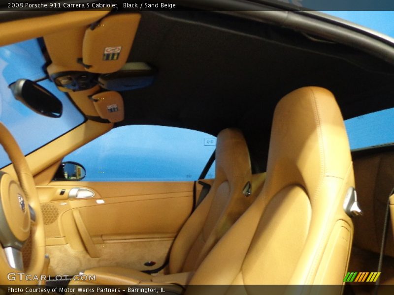 Black / Sand Beige 2008 Porsche 911 Carrera S Cabriolet