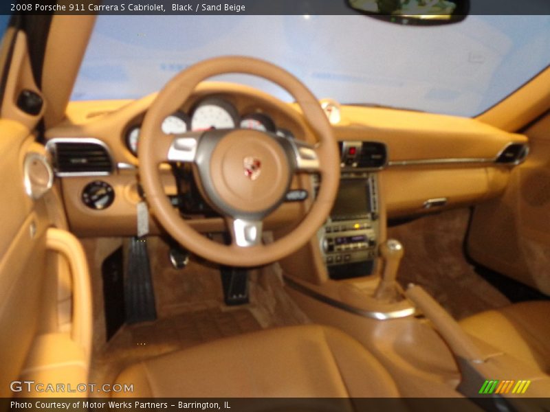 Black / Sand Beige 2008 Porsche 911 Carrera S Cabriolet