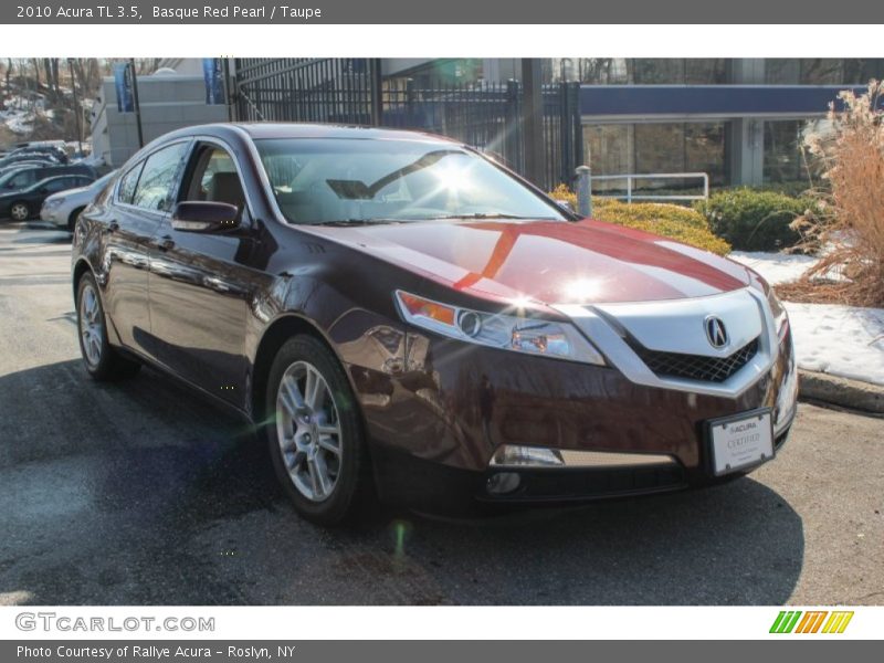 Basque Red Pearl / Taupe 2010 Acura TL 3.5
