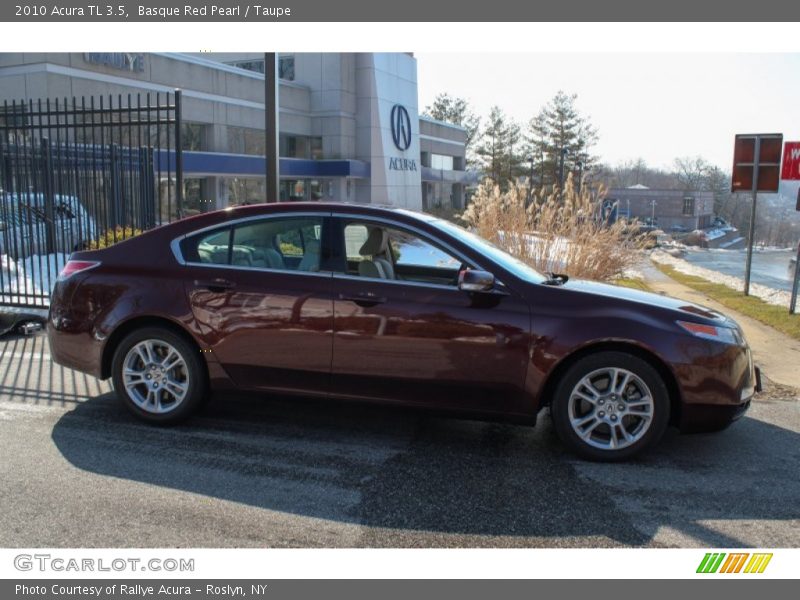 Basque Red Pearl / Taupe 2010 Acura TL 3.5
