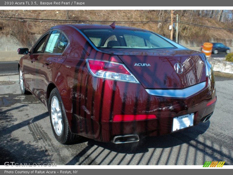 Basque Red Pearl / Taupe 2010 Acura TL 3.5