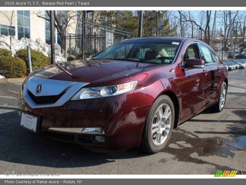 Basque Red Pearl / Taupe 2010 Acura TL 3.5