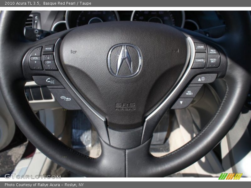 Basque Red Pearl / Taupe 2010 Acura TL 3.5