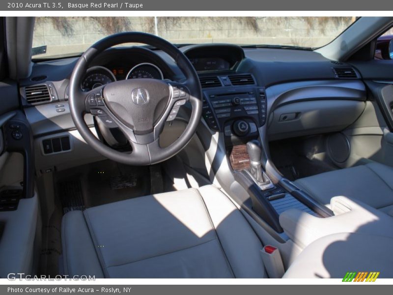 Basque Red Pearl / Taupe 2010 Acura TL 3.5