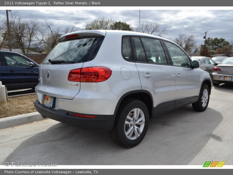 Reflex Silver Metallic / Black 2013 Volkswagen Tiguan S