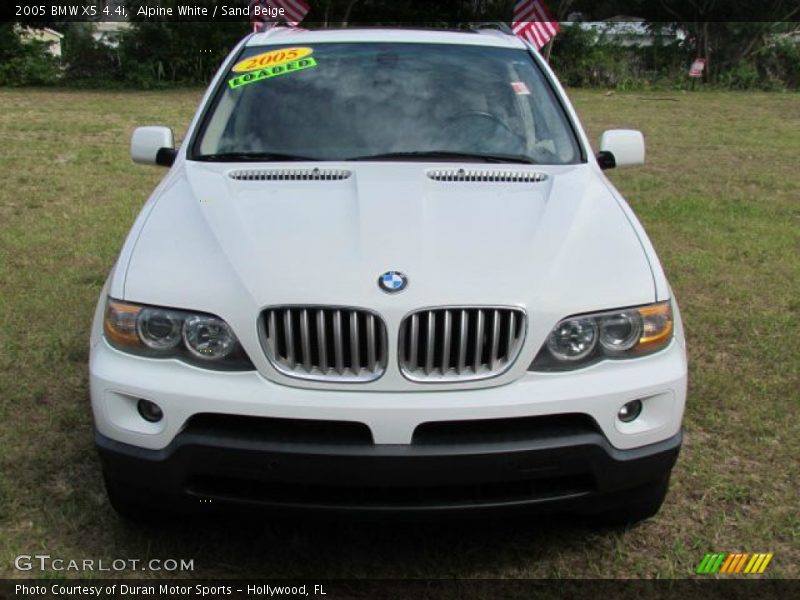 Alpine White / Sand Beige 2005 BMW X5 4.4i