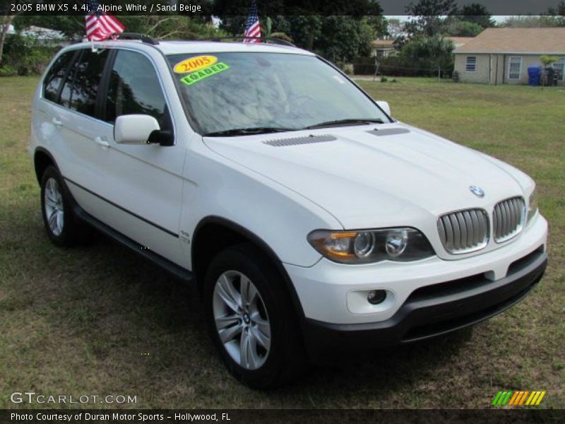 Alpine White / Sand Beige 2005 BMW X5 4.4i