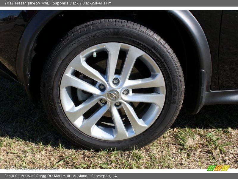 Sapphire Black / Black/Silver Trim 2012 Nissan Juke SV AWD