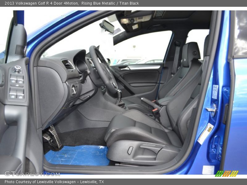 Rising Blue Metallic / Titan Black 2013 Volkswagen Golf R 4 Door 4Motion