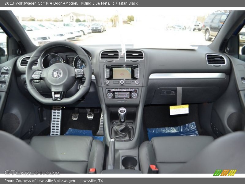 Rising Blue Metallic / Titan Black 2013 Volkswagen Golf R 4 Door 4Motion