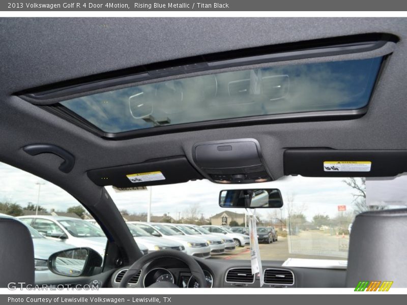 Rising Blue Metallic / Titan Black 2013 Volkswagen Golf R 4 Door 4Motion