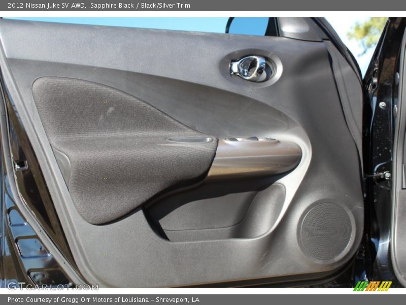 Sapphire Black / Black/Silver Trim 2012 Nissan Juke SV AWD