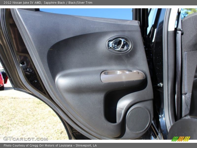 Sapphire Black / Black/Silver Trim 2012 Nissan Juke SV AWD
