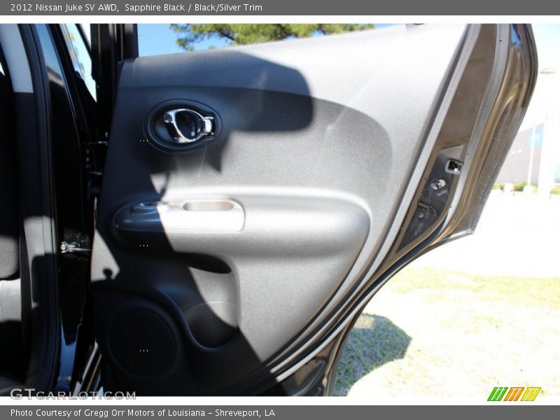 Sapphire Black / Black/Silver Trim 2012 Nissan Juke SV AWD