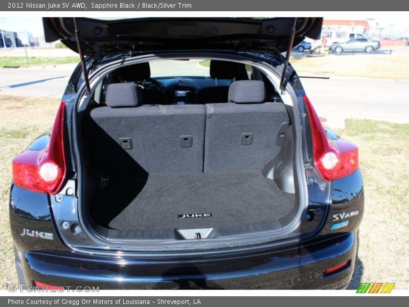 Sapphire Black / Black/Silver Trim 2012 Nissan Juke SV AWD