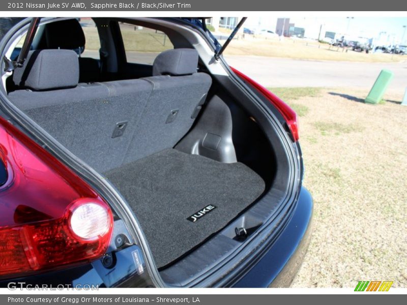 Sapphire Black / Black/Silver Trim 2012 Nissan Juke SV AWD