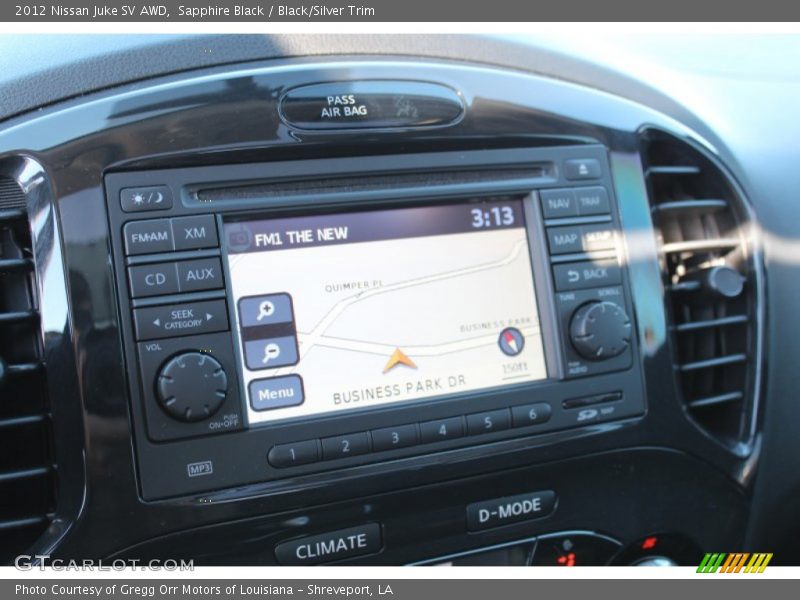 Sapphire Black / Black/Silver Trim 2012 Nissan Juke SV AWD