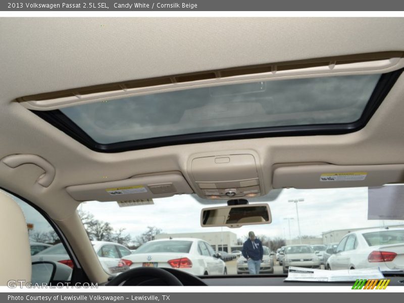 Candy White / Cornsilk Beige 2013 Volkswagen Passat 2.5L SEL