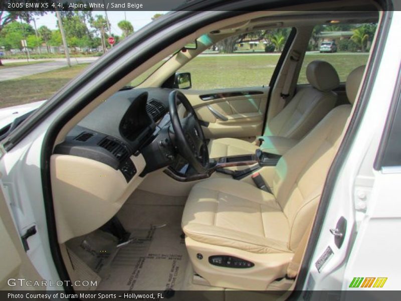 Front Seat of 2005 X5 4.4i