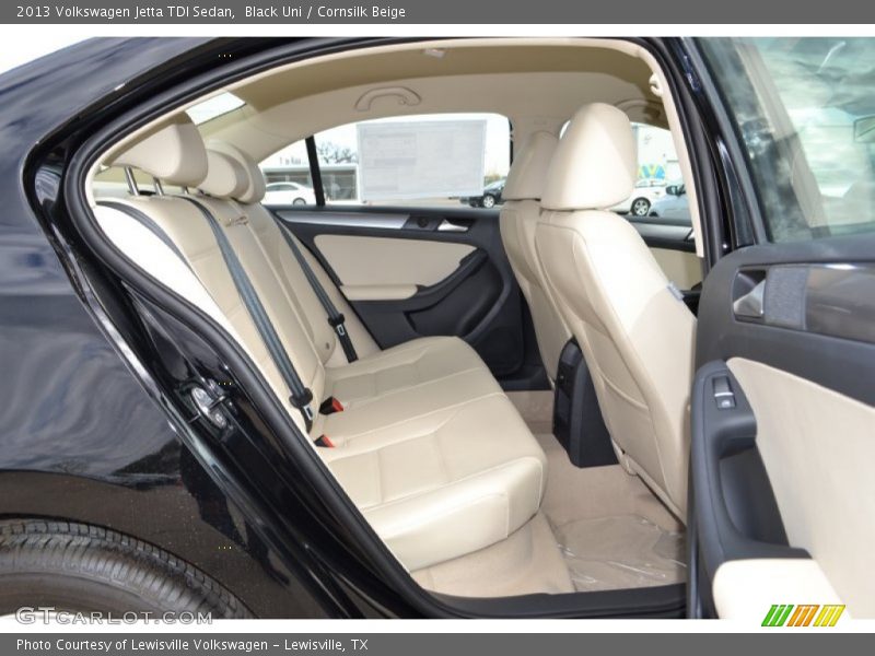 Rear Seat of 2013 Jetta TDI Sedan